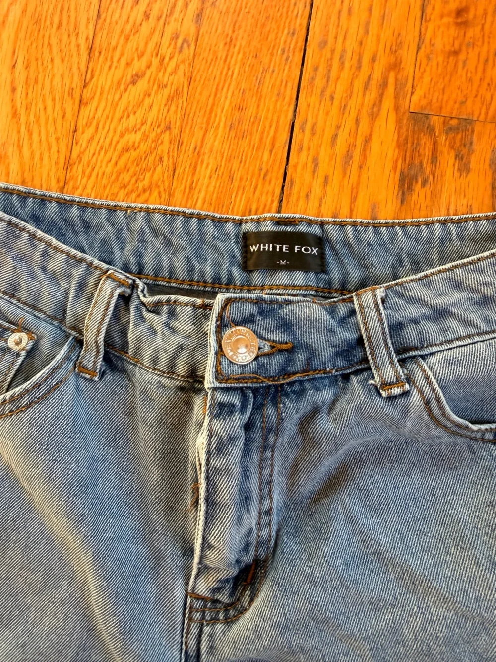 White Fox Denim Shorts